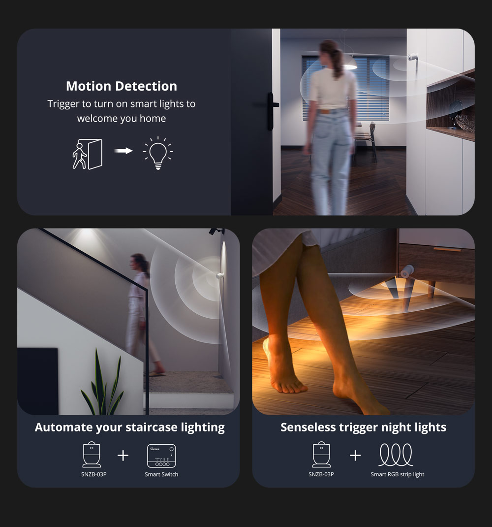 SONOFF SNZB-03P Zigbee Motion  - đánh giá và giá Sonoff