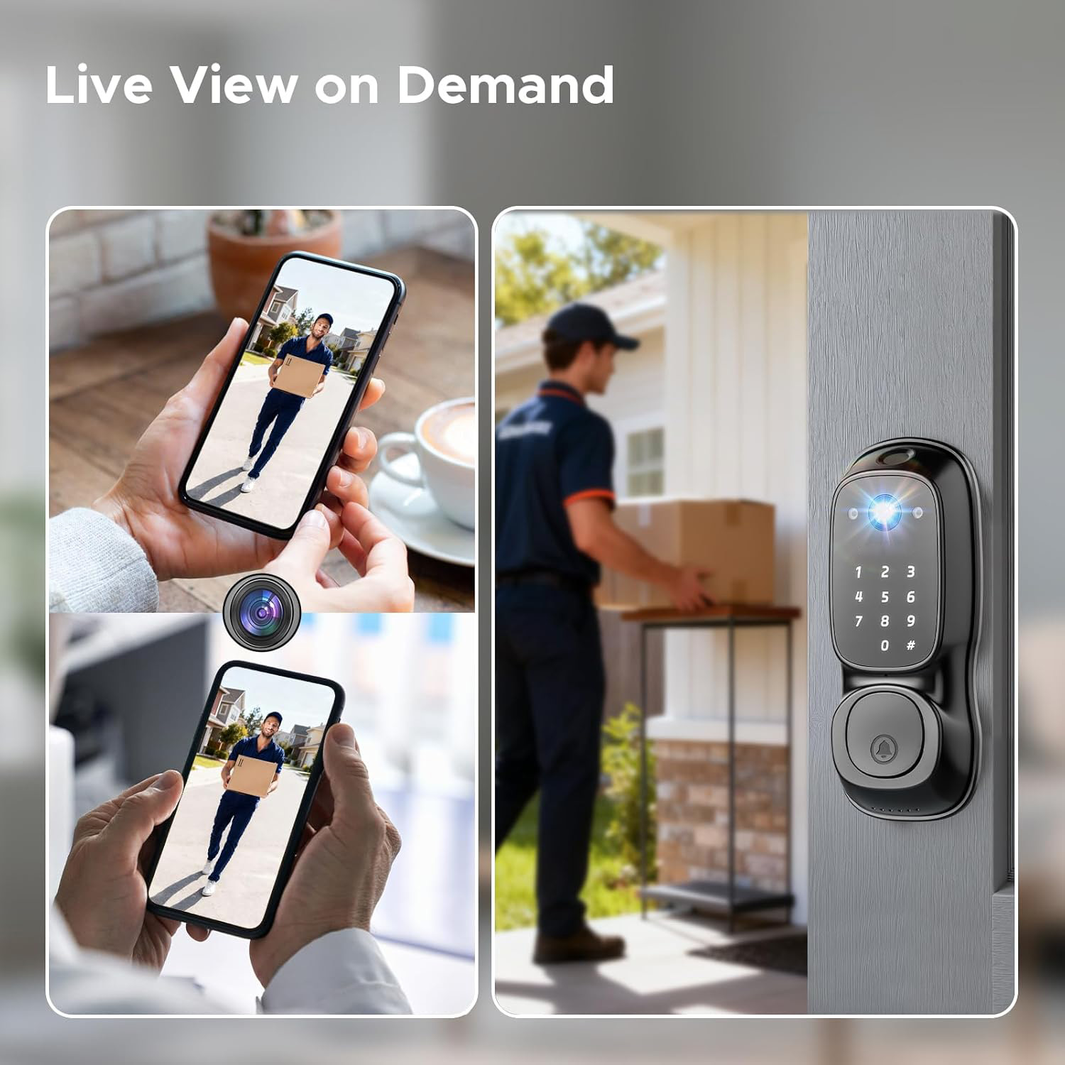 Tuya Wifi Smart Door Lock ‎Cam - đánh giá và giá Tuya Smart