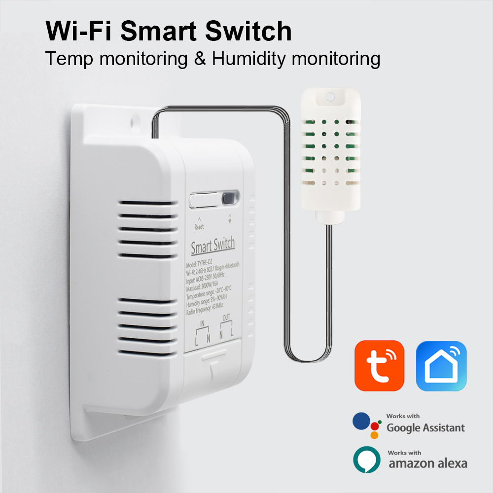 Tuya Wifi Smart Temperature Hu - đánh giá và giá Tuya 4 Channel