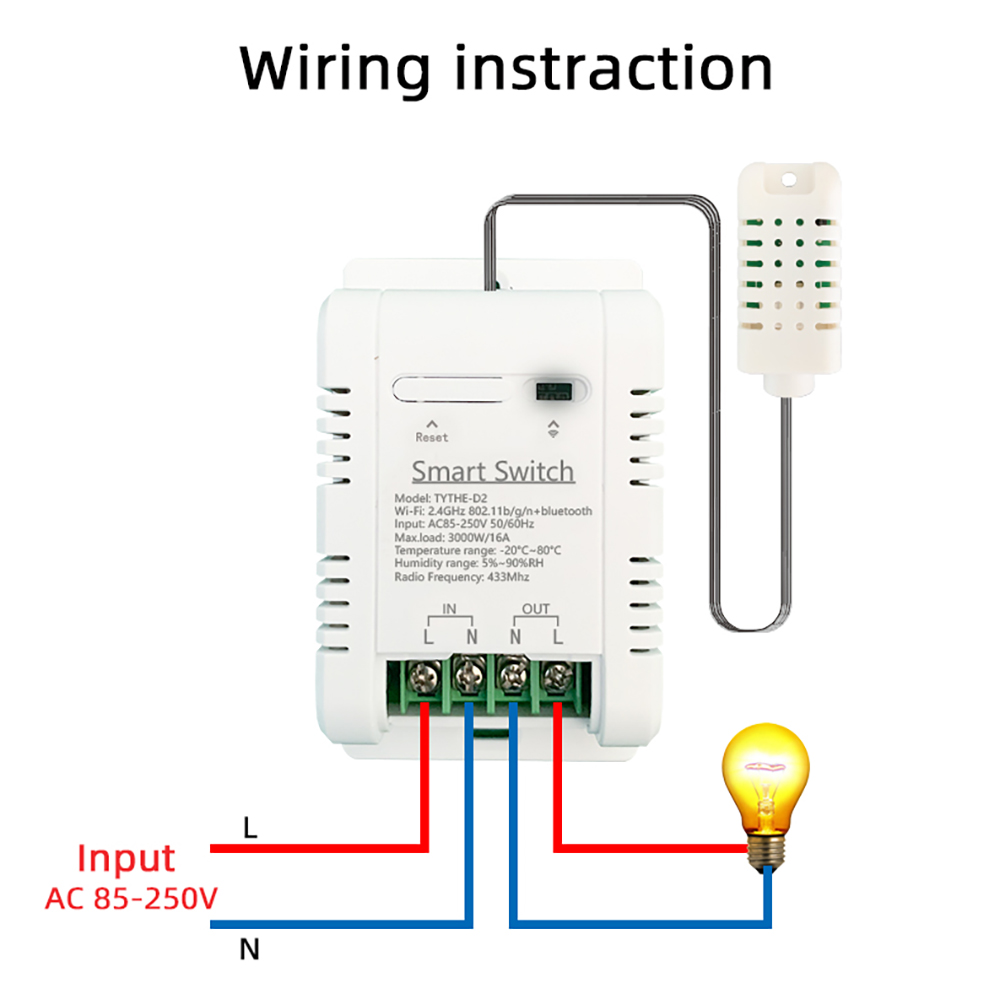 Tuya Wifi Smart Temperature Hu - đánh giá và giá Tuya 4 Channel