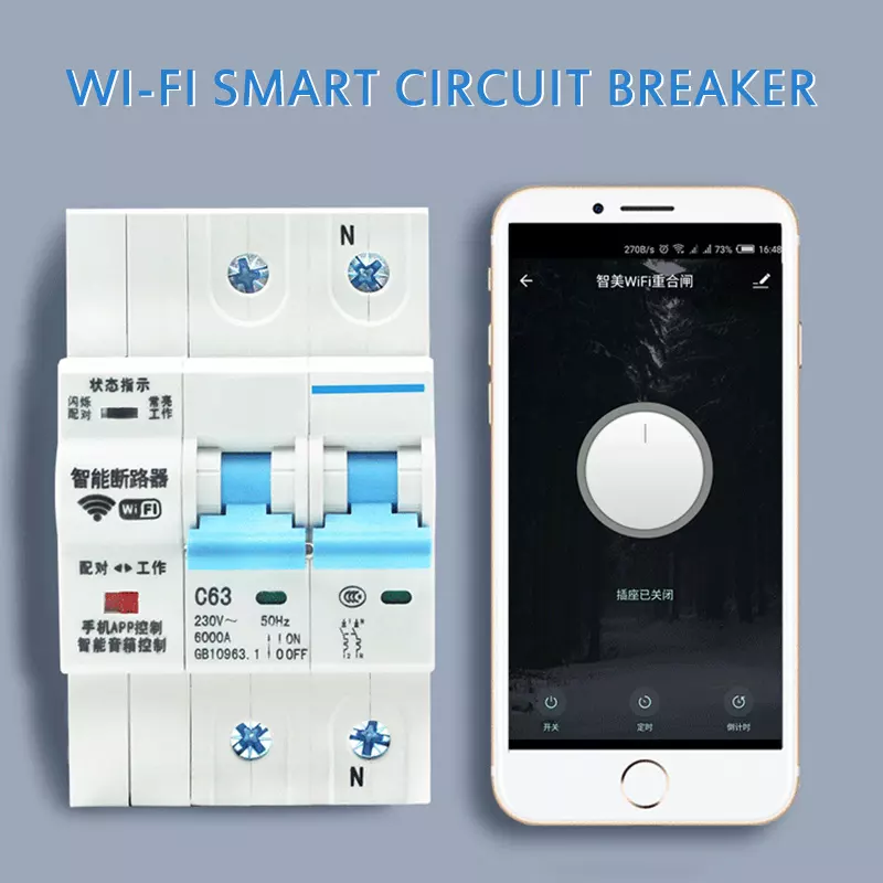 Smart 4-Pole Mini Circuit Brea - đánh giá và giá Tuya Smart