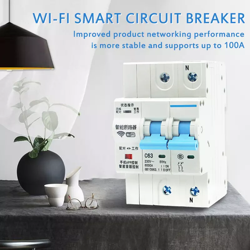 Smart 4-Pole Mini Circuit Brea - đánh giá và giá Tuya Smart