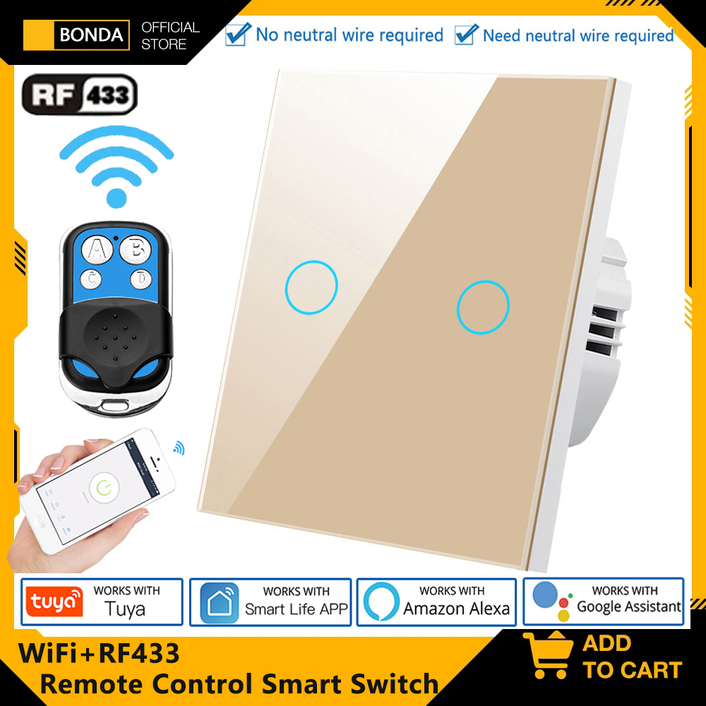 Tuya EU WiFi+RF433 Smart Remot - đánh giá và giá Smart Relay Tuya