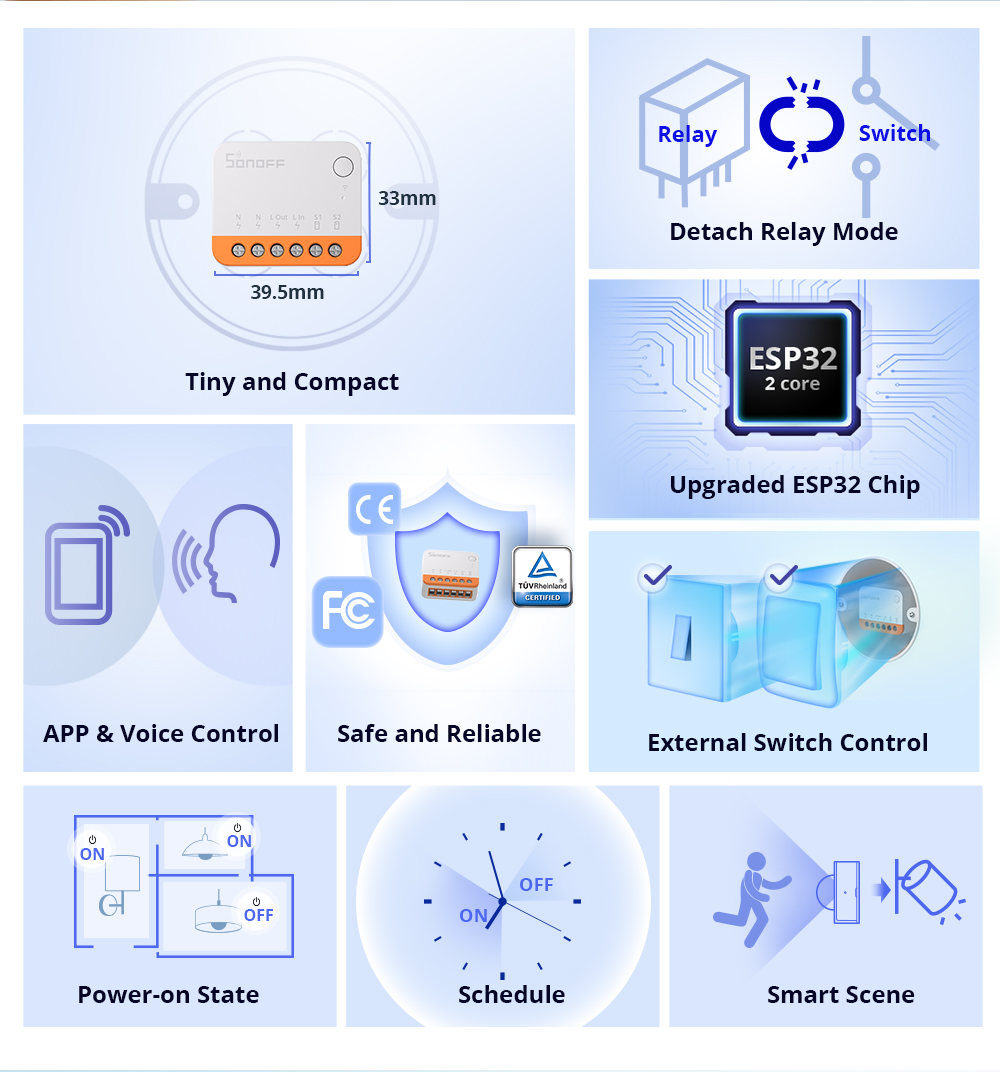 Sonoff Mini R4 Extreme Wifi Sm - đánh giá và giá Sonoff